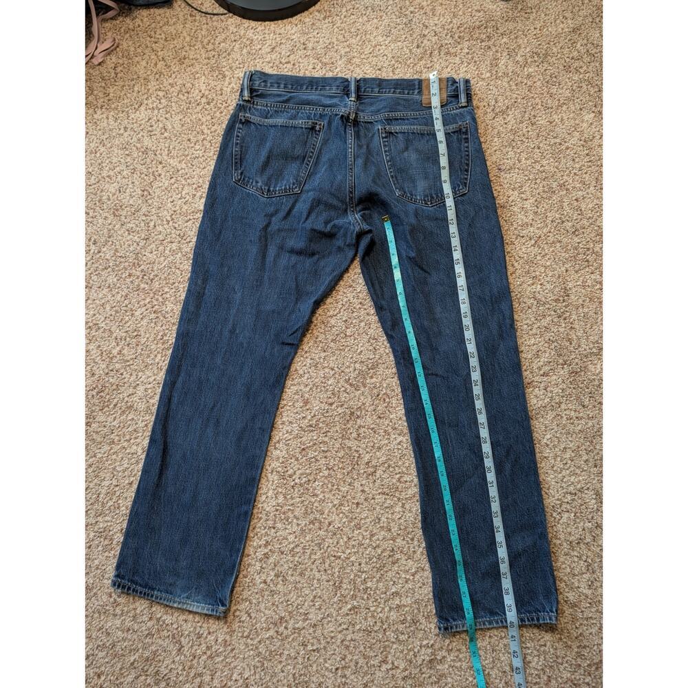 GAP 1969 StraighLeg; 100% Cotton, Men's Denim Jeans/Pants 34X30, Blue Denim - Picture 5 of 12